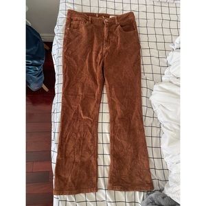 Corduroy flare pants